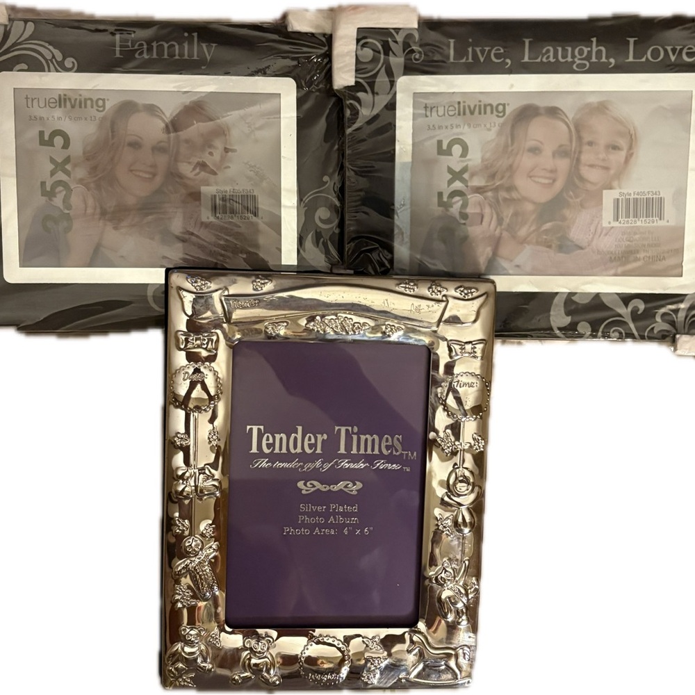 Tender Times Silver Plated Photo Book and 2 Frames